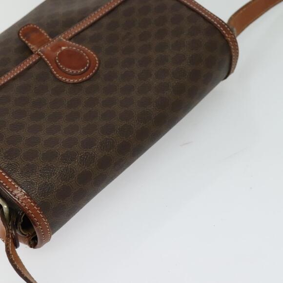 CELINE Macadam Canvas Shoulder Bag Pvc Leather Brown Gold - Picture 6 of 13